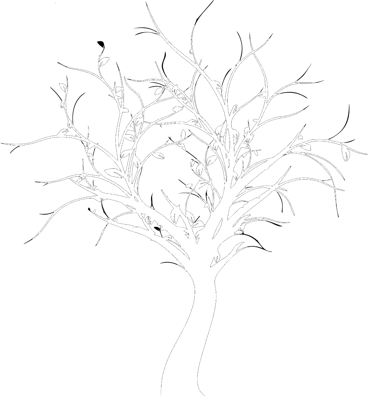 Silhouette of a tree