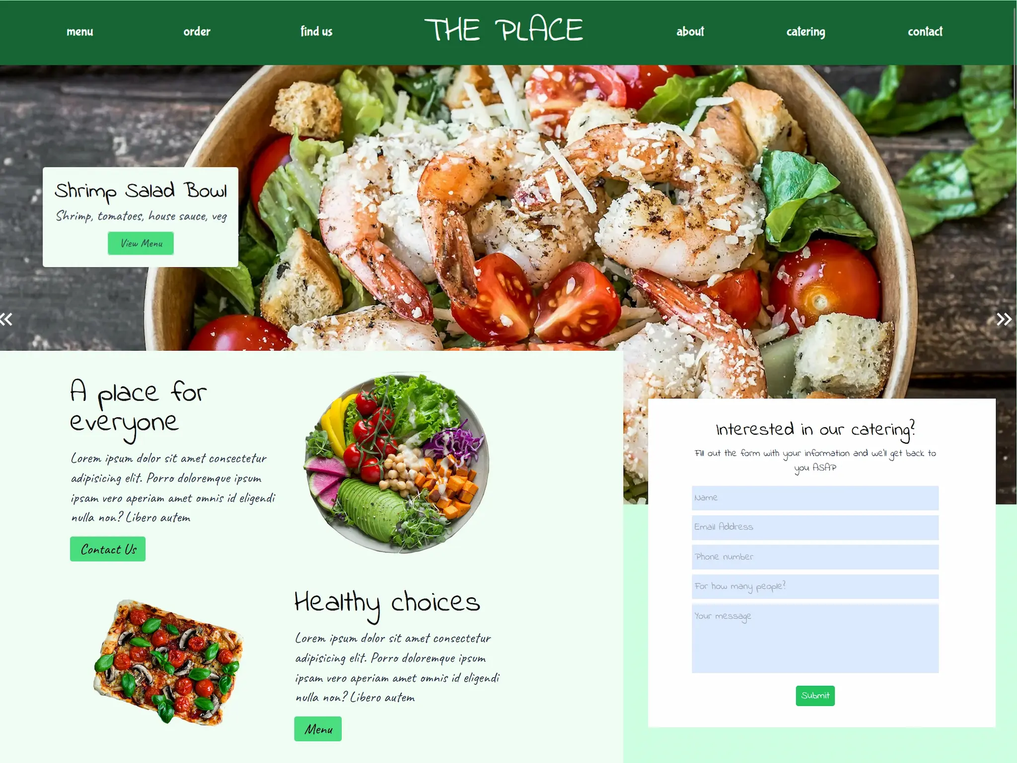 Picture of website for Health/salad